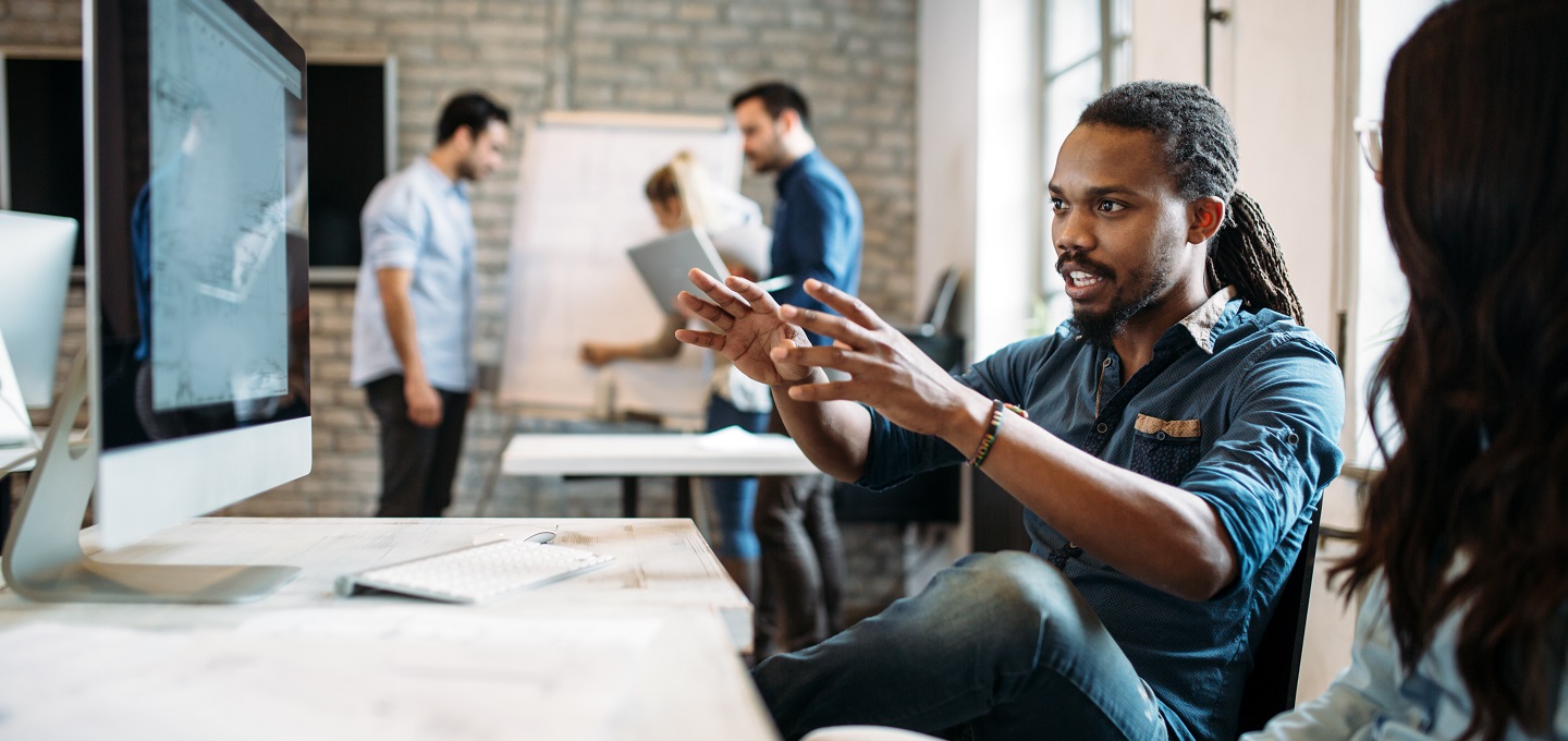 Digital Marketing professionals working.